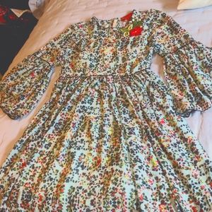 Anthropologie empire waist dress